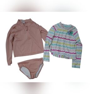Little Planet by‎ Carter’s Organic Swimsuit 3T Little Me Rash Guard 4T Lot